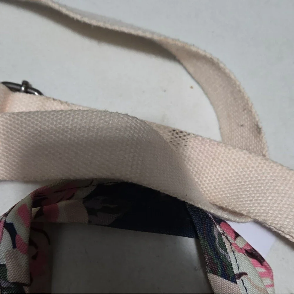 Canvaslife Floral Laptop Bag Messenger Case Sleeve Padded Navy Pink Crossbody
